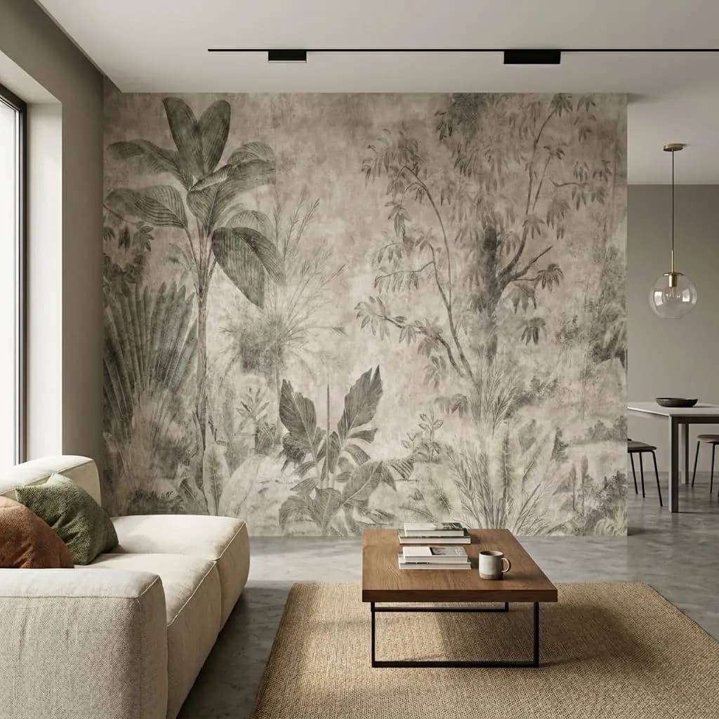 Salon duvar kağıdı — Antik Botanik Bahçesi Duvar Kağıdı