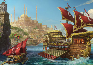 Camii ve Osmanlı Donanması Duvar…